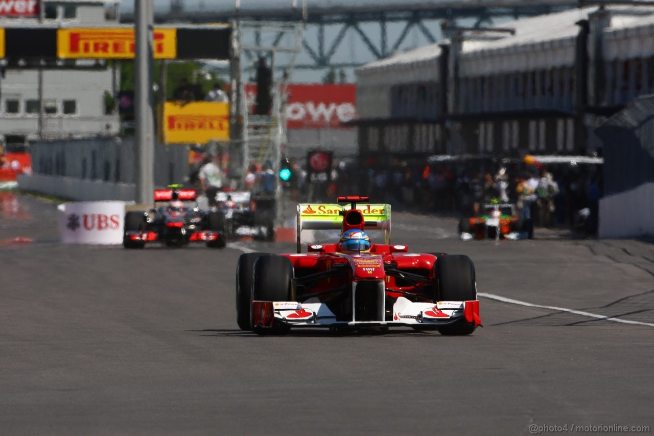 GP CANADA, 10.06.2011- Prove Libere 1, Venerdi', Fernando Alonso (ESP), Ferrari, F-150 Italia 