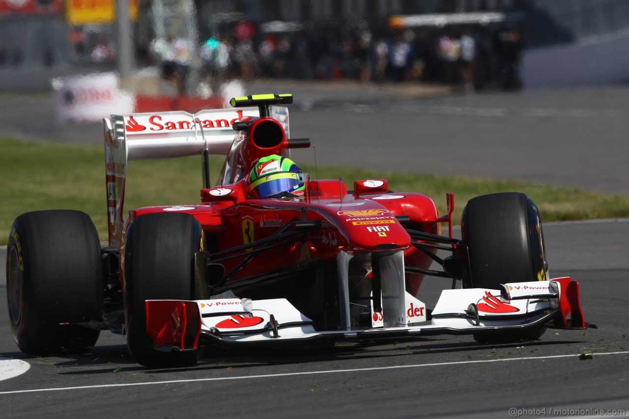 GP CANADA, 10.06.2011- Prove Libere 1, Venerdi', Felipe Massa (BRA), Ferrari, F-150 Italia 