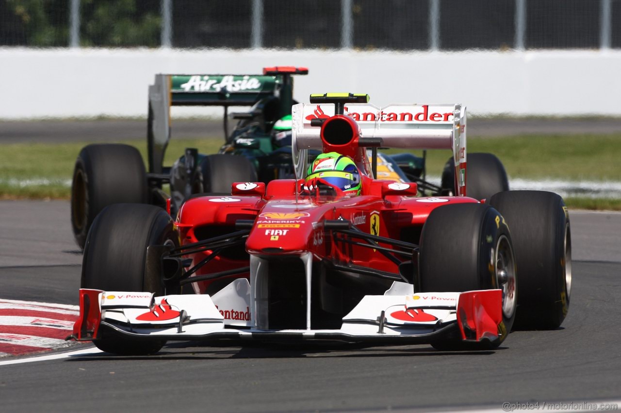 GP CANADA, 10.06.2011- Prove Libere 1, Venerdi', Felipe Massa (BRA), Ferrari, F-150 Italia 