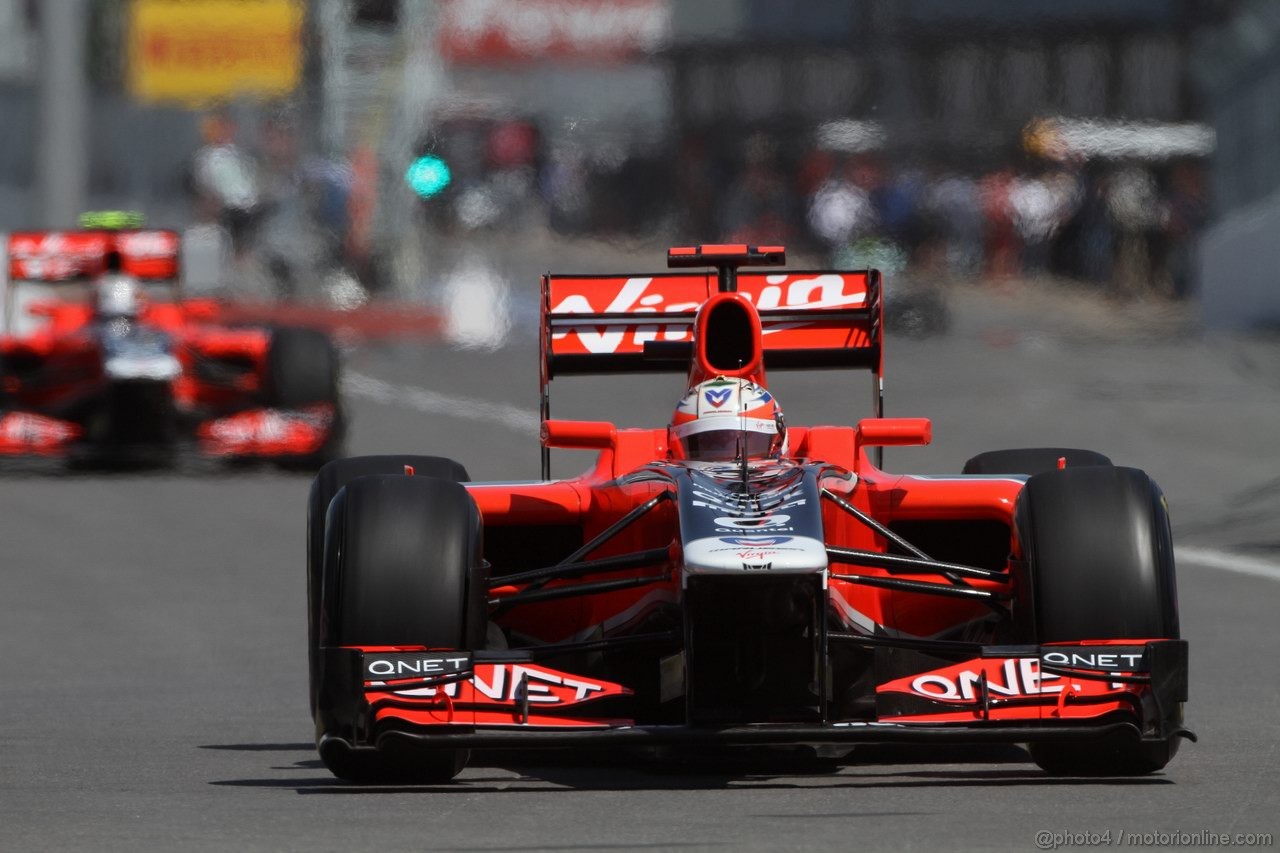 GP CANADA, 10.06.2011- Prove Libere 1, Venerdi', Timo Glock (GER), Marussia Virgin Racing VR-02 