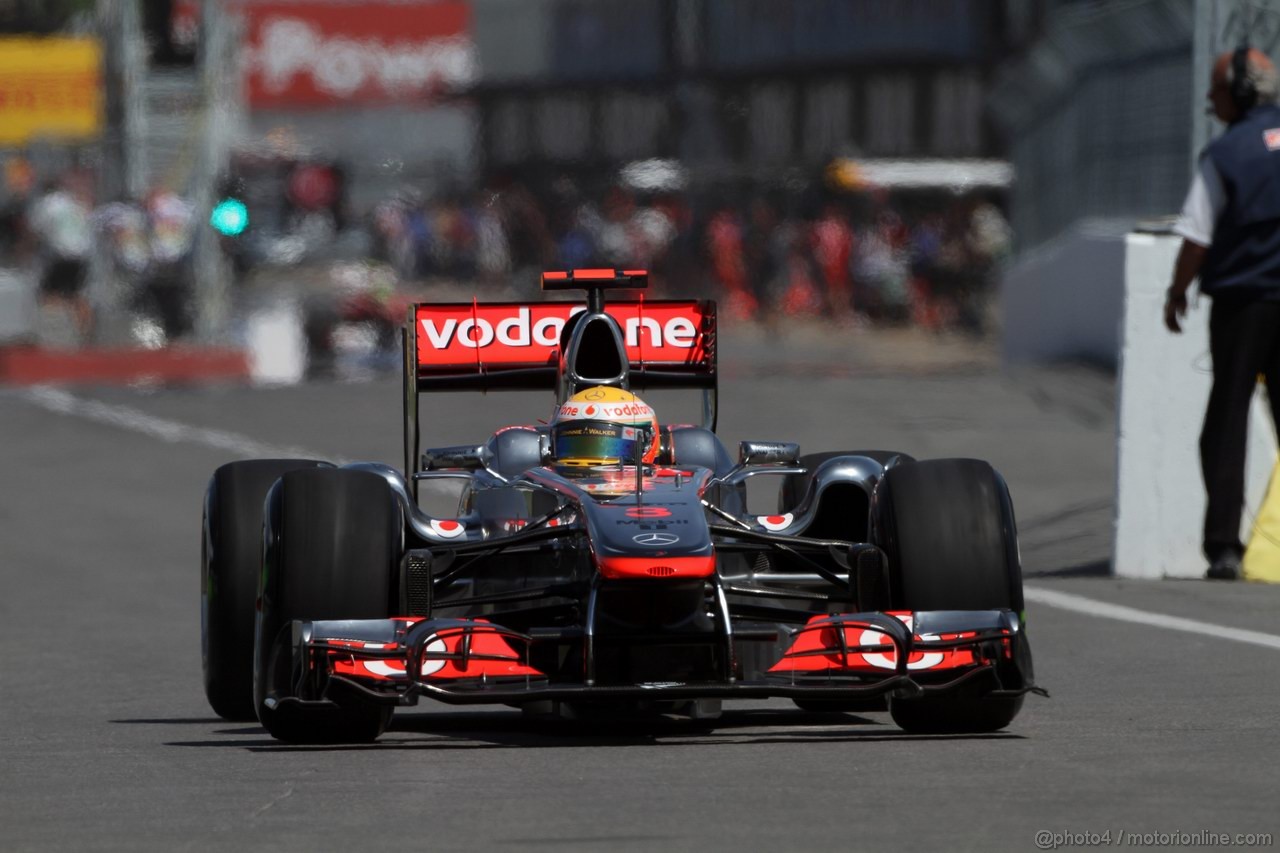 GP CANADA, 10.06.2011- Prove Libere 1, Venerdi', Lewis Hamilton (GBR), McLaren  Mercedes, MP4-26 