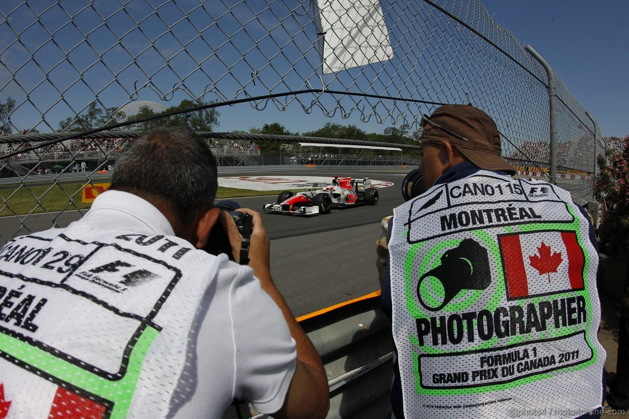 GP CANADA, 10.06.2011- Prove Libere 1, Venerdi', Narain Karthikeyan (IND), Hispania Racing F1 Team, HRT 