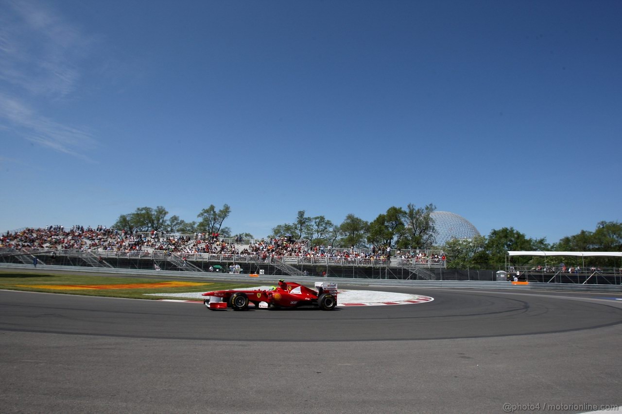 GP CANADA, 10.06.2011- Prove Libere 1, Venerdi', Felipe Massa (BRA), Ferrari, F-150 Italia 