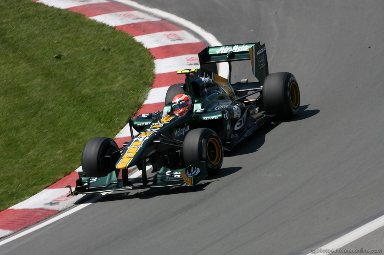 GP CANADA, 10.06.2011- Prove Libere 2, Venerdi', Jarno Trulli (ITA), Team Lotus, TL11 