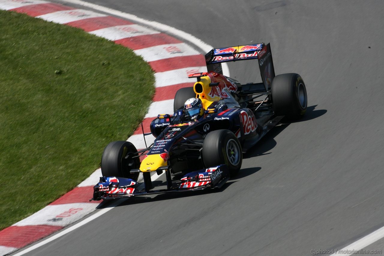 GP CANADA, 10.06.2011- Prove Libere 2, Venerdi', Sebastian Vettel (GER), Red Bull Racing, RB7 