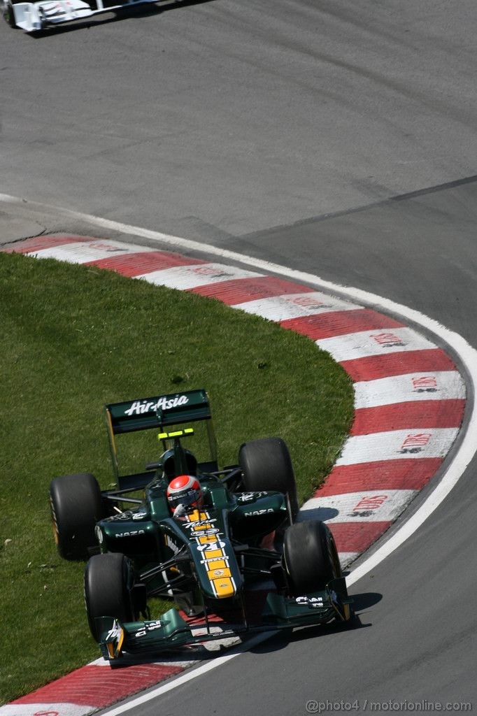 GP CANADA, 10.06.2011- Prove Libere 2, Venerdi', Jarno Trulli (ITA), Team Lotus, TL11 