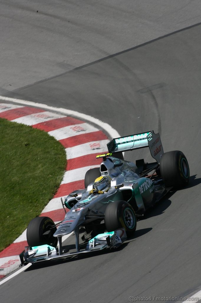 GP CANADA, 10.06.2011- Prove Libere 2, Venerdi', Nico Rosberg (GER), Mercedes GP Petronas F1 Team, MGP W02 
