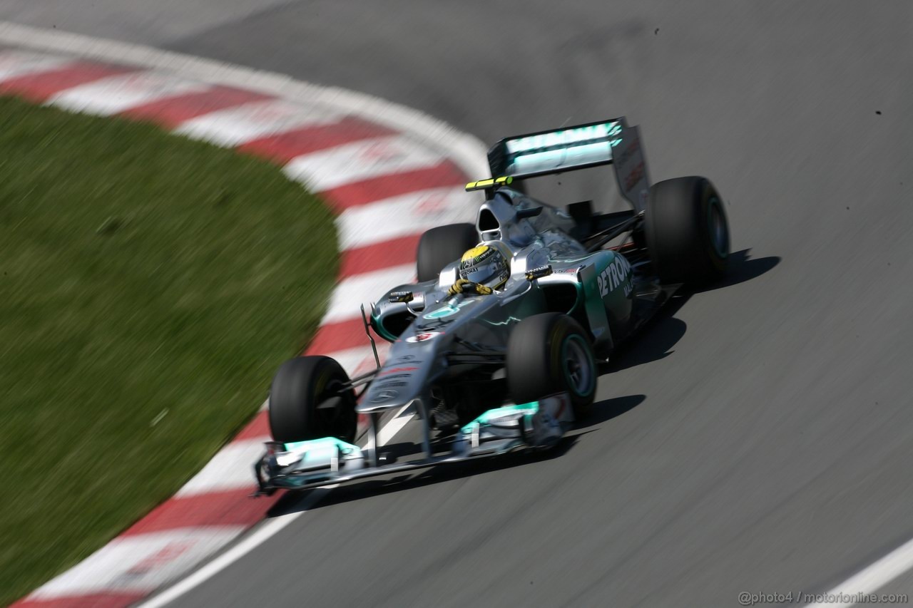 GP CANADA, 10.06.2011- Prove Libere 2, Venerdi', Nico Rosberg (GER), Mercedes GP Petronas F1 Team, MGP W02 