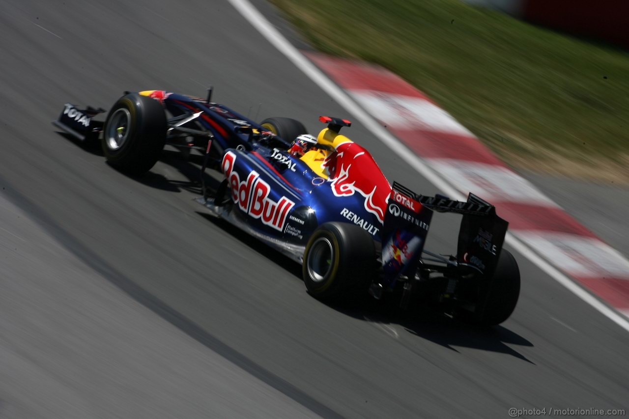 GP CANADA, 10.06.2011- Prove Libere 2, Venerdi', Sebastian Vettel (GER), Red Bull Racing, RB7 