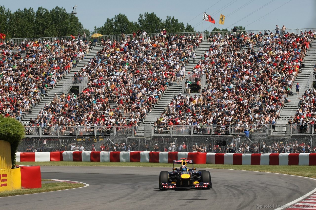 GP CANADA, 10.06.2011- Prove Libere 2, Venerdi', Sebastian Vettel (GER), Red Bull Racing, RB7 