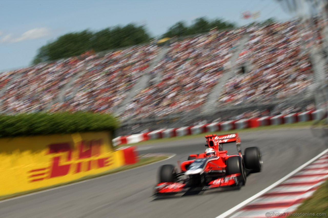 GP CANADA, 10.06.2011- Prove Libere 2, Venerdi', Timo Glock (GER), Marussia Virgin Racing VR-02 
