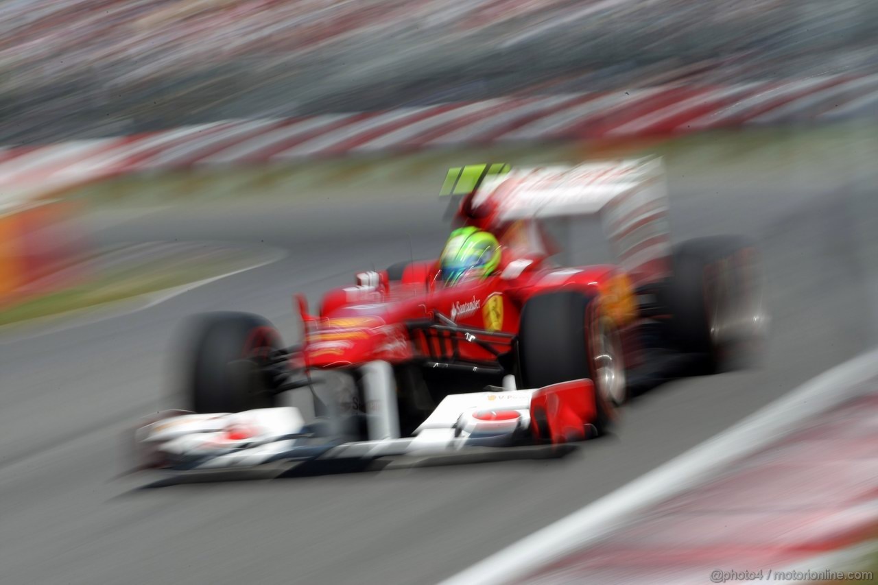 GP CANADA, 10.06.2011- Prove Libere 2, Venerdi', Felipe Massa (BRA), Ferrari, F-150 Italia 