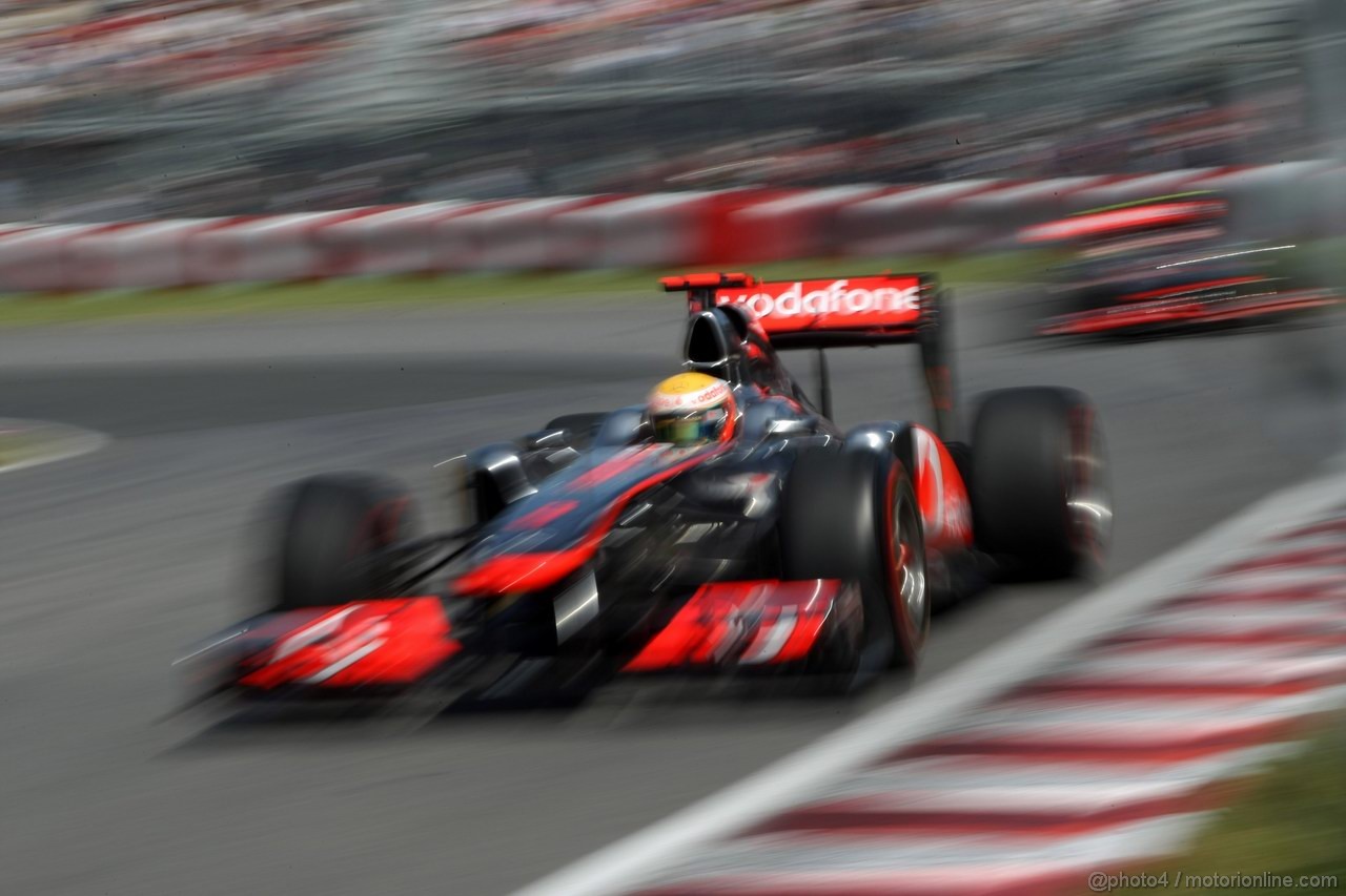 GP CANADA, 10.06.2011- Prove Libere 2, Venerdi', Lewis Hamilton (GBR), McLaren  Mercedes, MP4-26 