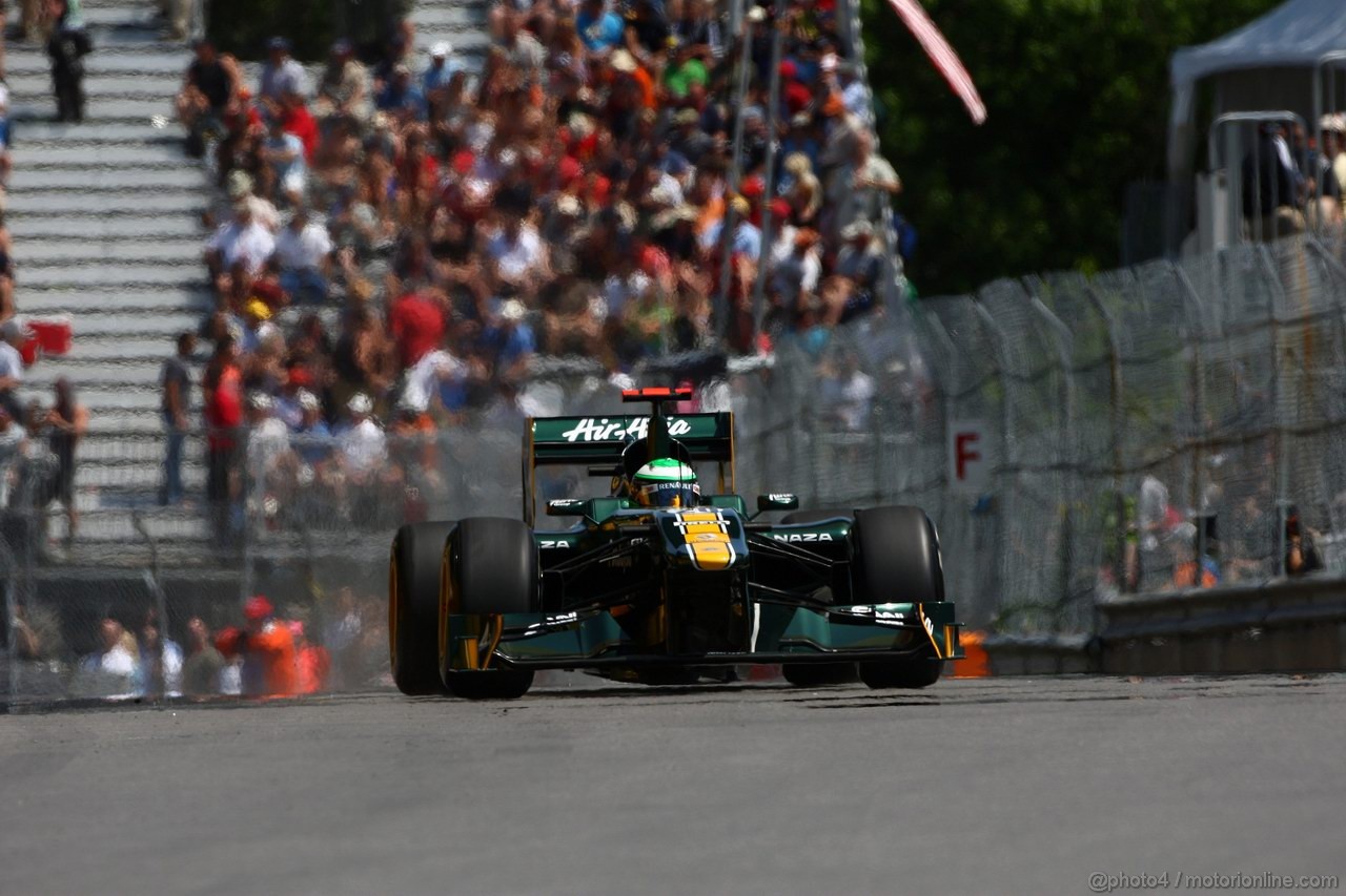 GP CANADA, 10.06.2011- Prove Libere 2, Venerdi', Heikki Kovalainen (FIN), Team Lotus, TL11 