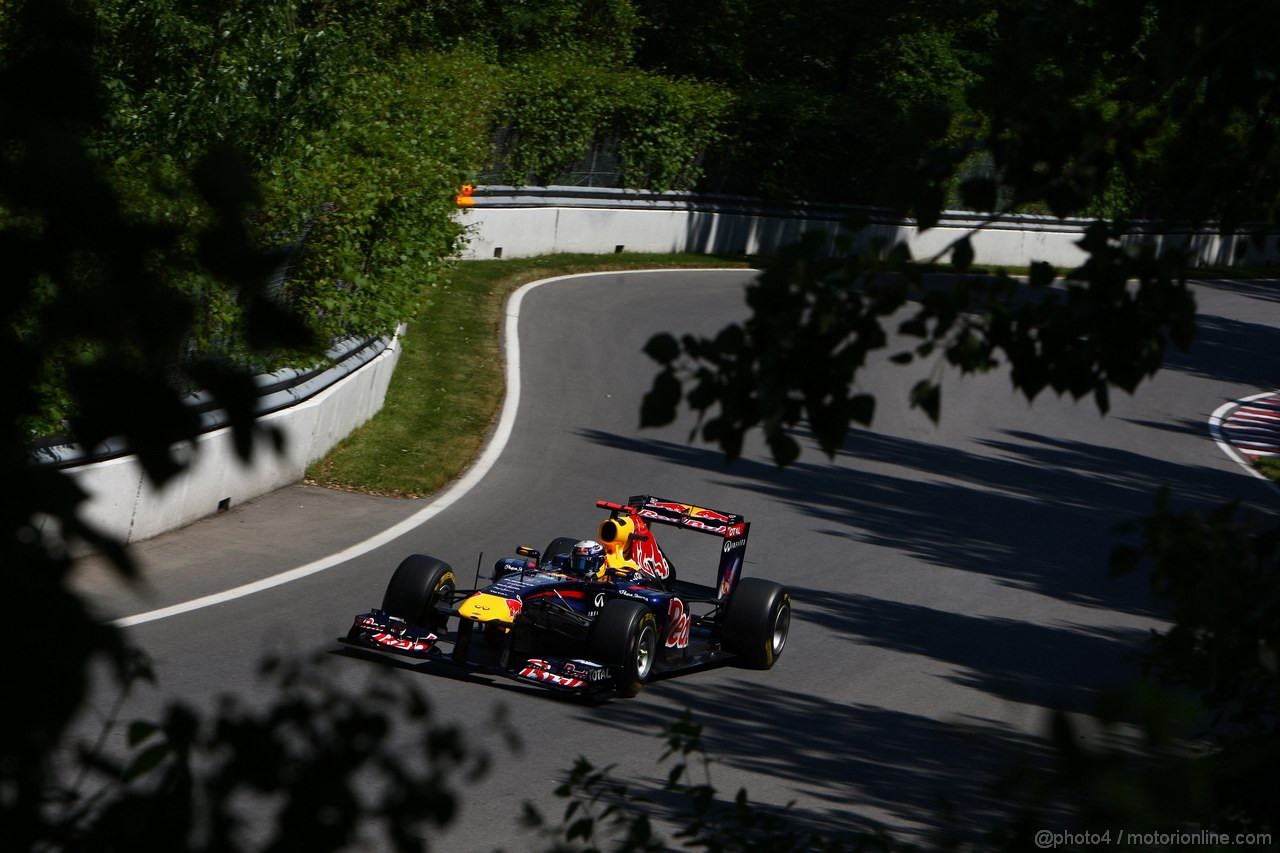 GP CANADA, 10.06.2011- Prove Libere 2, Venerdi', Sebastian Vettel (GER), Red Bull Racing, RB7 