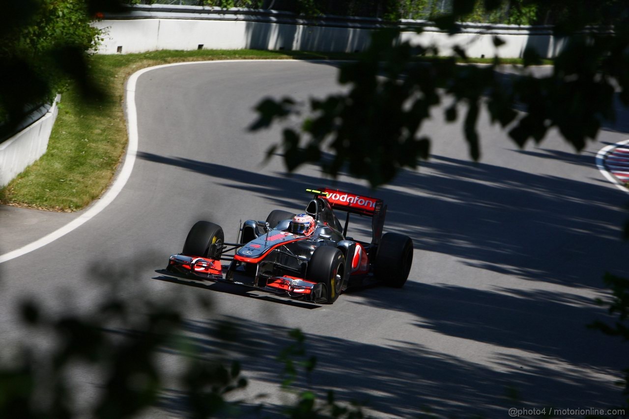 GP CANADA, 10.06.2011- Prove Libere 2, Venerdi', Jenson Button (GBR), McLaren  Mercedes, MP4-26 