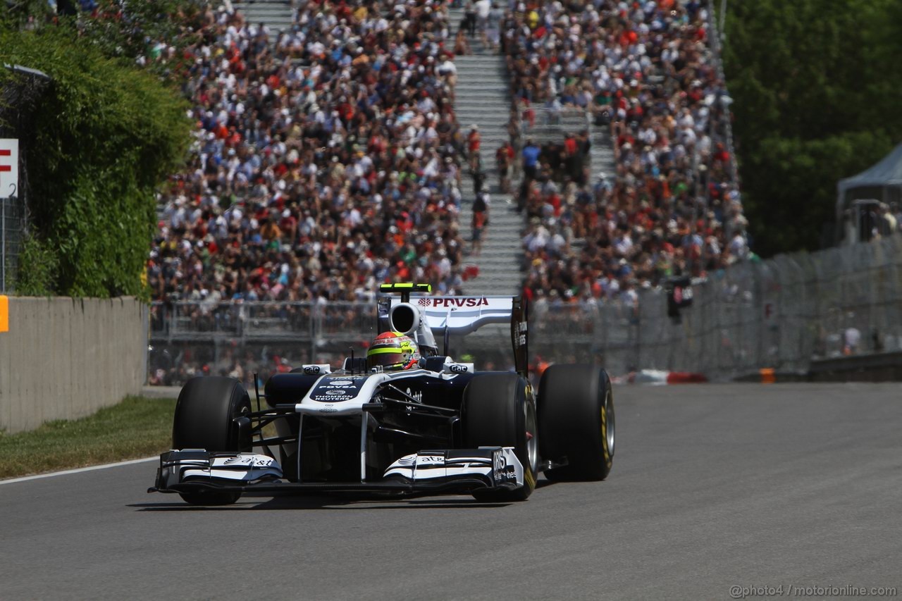 GP CANADA, 10.06.2011- Prove Libere 2, Venerdi', Pastor Maldonado (VEN), Williams FW33 