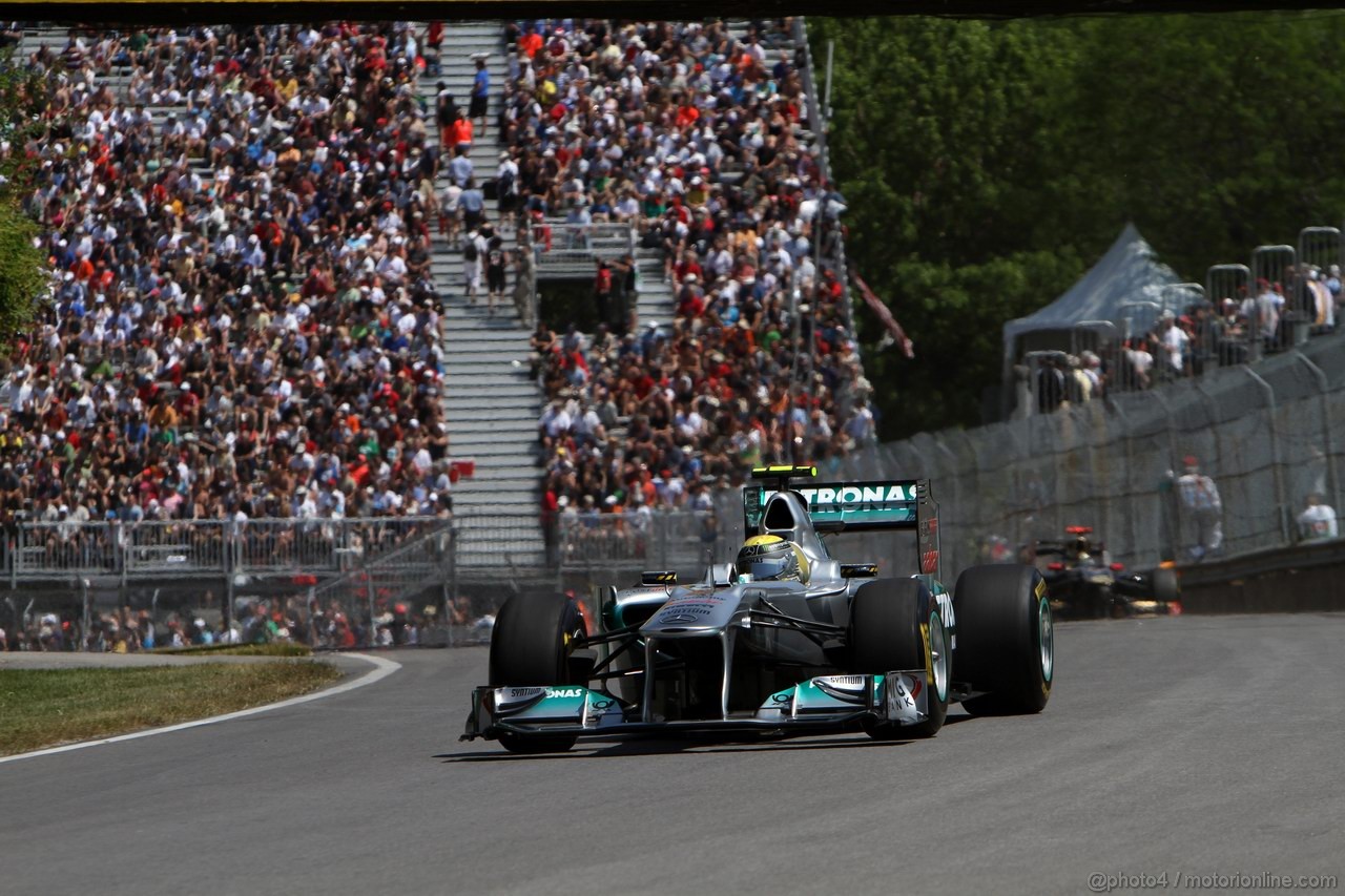 GP CANADA, 10.06.2011- Prove Libere 2, Venerdi', Nico Rosberg (GER), Mercedes GP Petronas F1 Team, MGP W02 