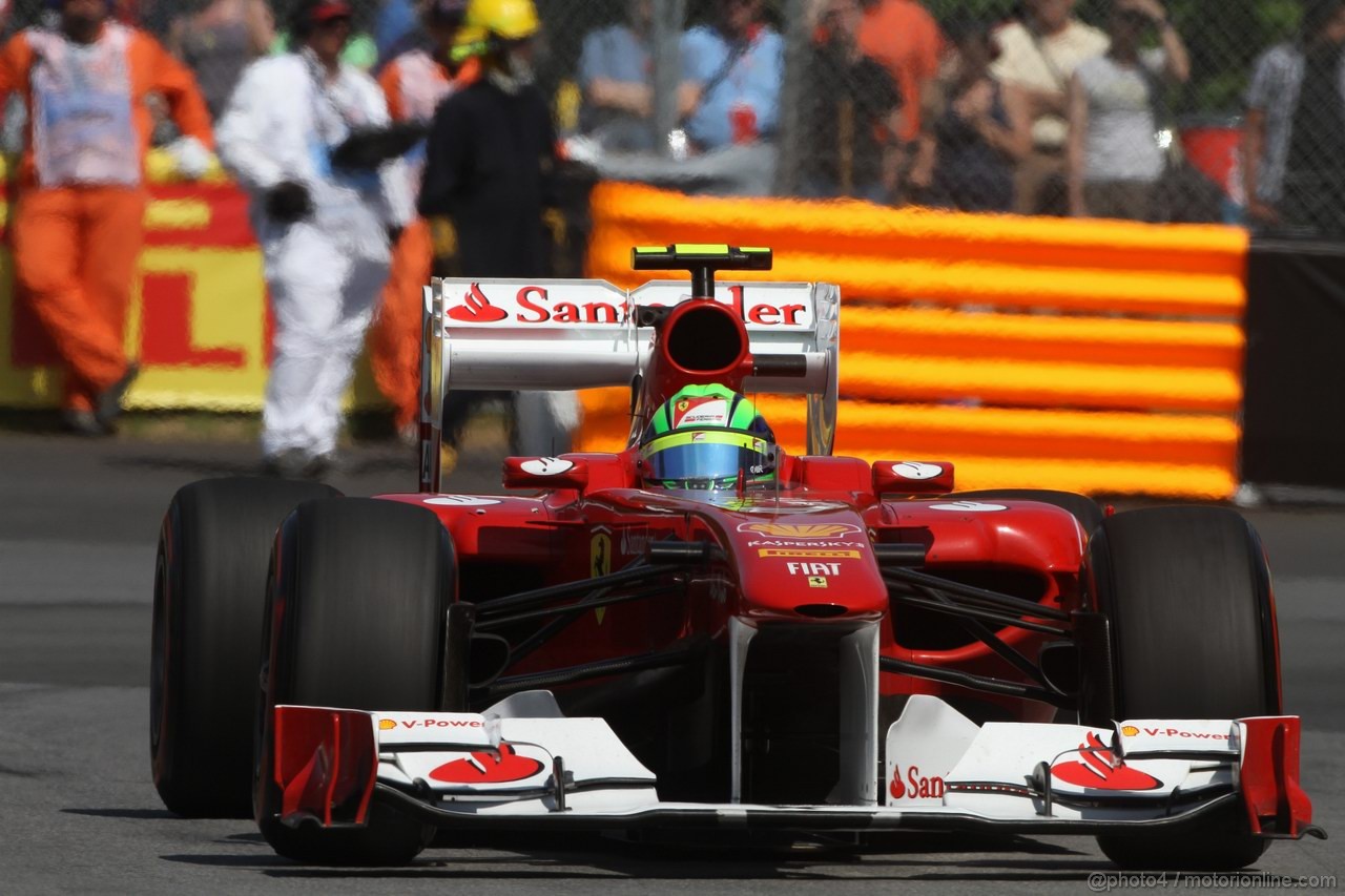 GP CANADA, 10.06.2011- Prove Libere 2, Venerdi', Felipe Massa (BRA), Ferrari, F-150 Italia 