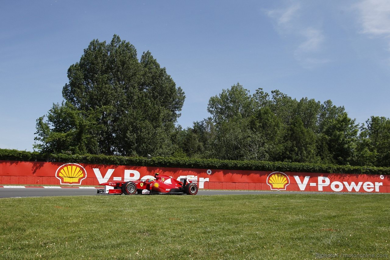 GP CANADA, 10.06.2011- Prove Libere 2, Venerdi', Felipe Massa (BRA), Ferrari, F-150 Italia 