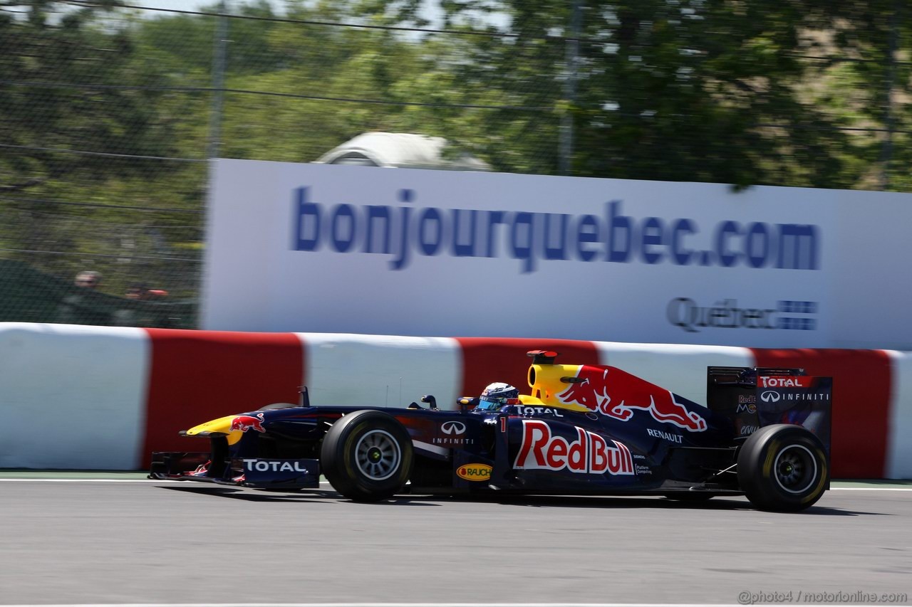 GP CANADA, 10.06.2011- Prove Libere 2, Venerdi', Sebastian Vettel (GER), Red Bull Racing, RB7 