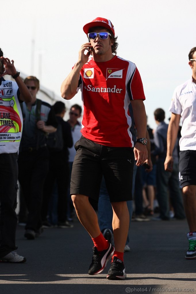 GP CANADA, 10.06.2011- Fernando Alonso (ESP), Ferrari, F-150 Italia 