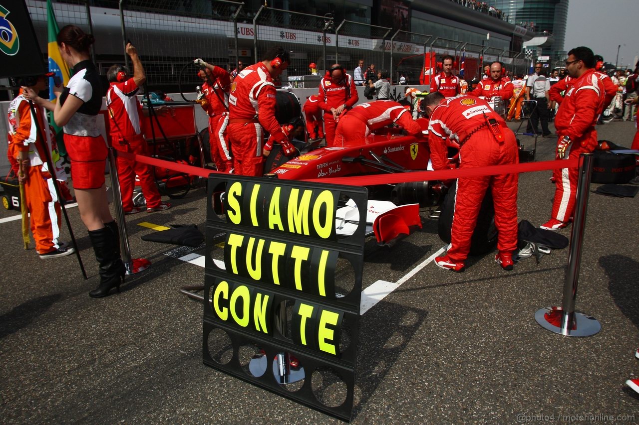 GP CINA, 17.04.2011- Gara, Fernando Alonso (ESP), Ferrari, F-150 Italia 