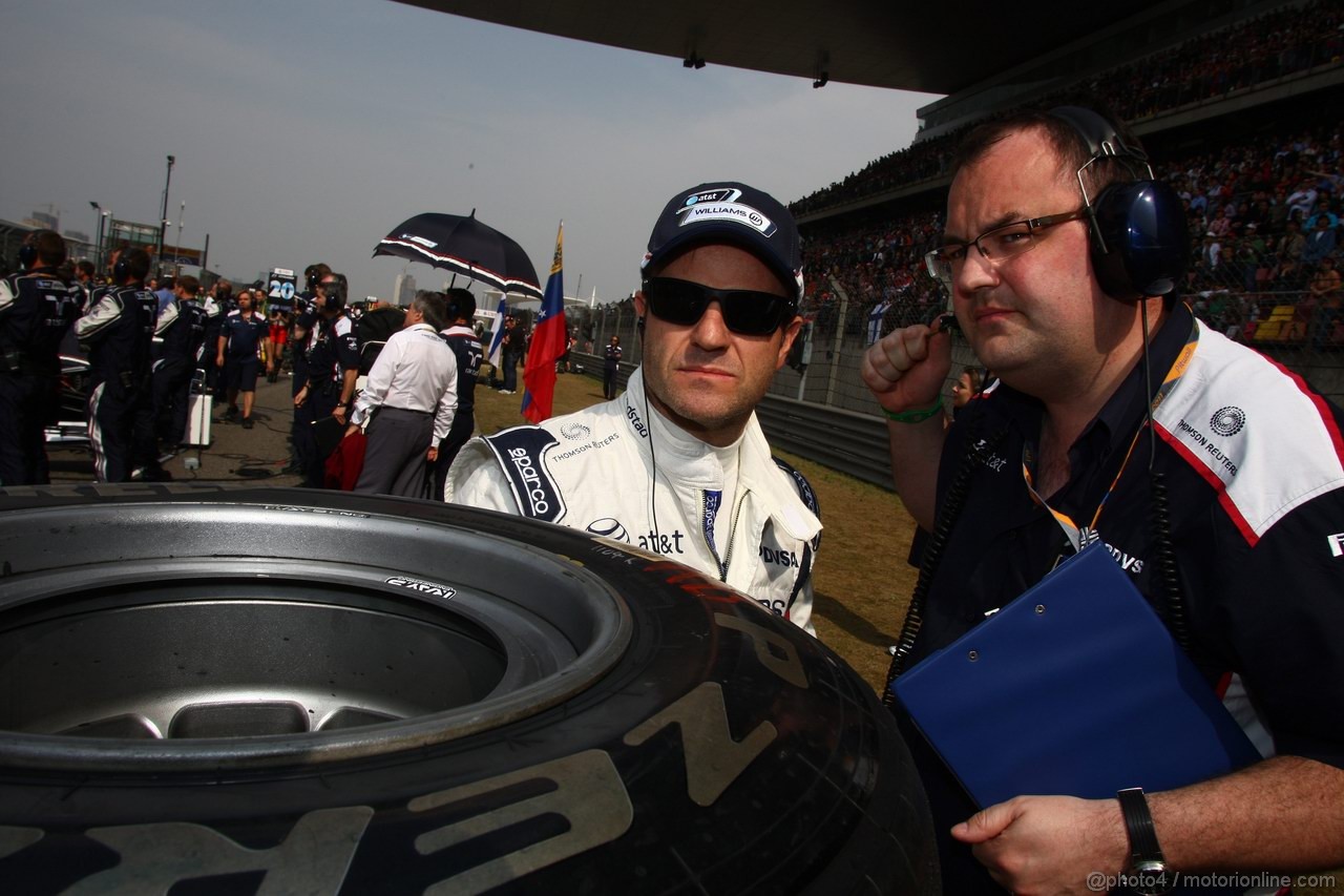 GP CINA, 17.04.2011- Gara, Rubens Barrichello (BRA), Williams FW33 