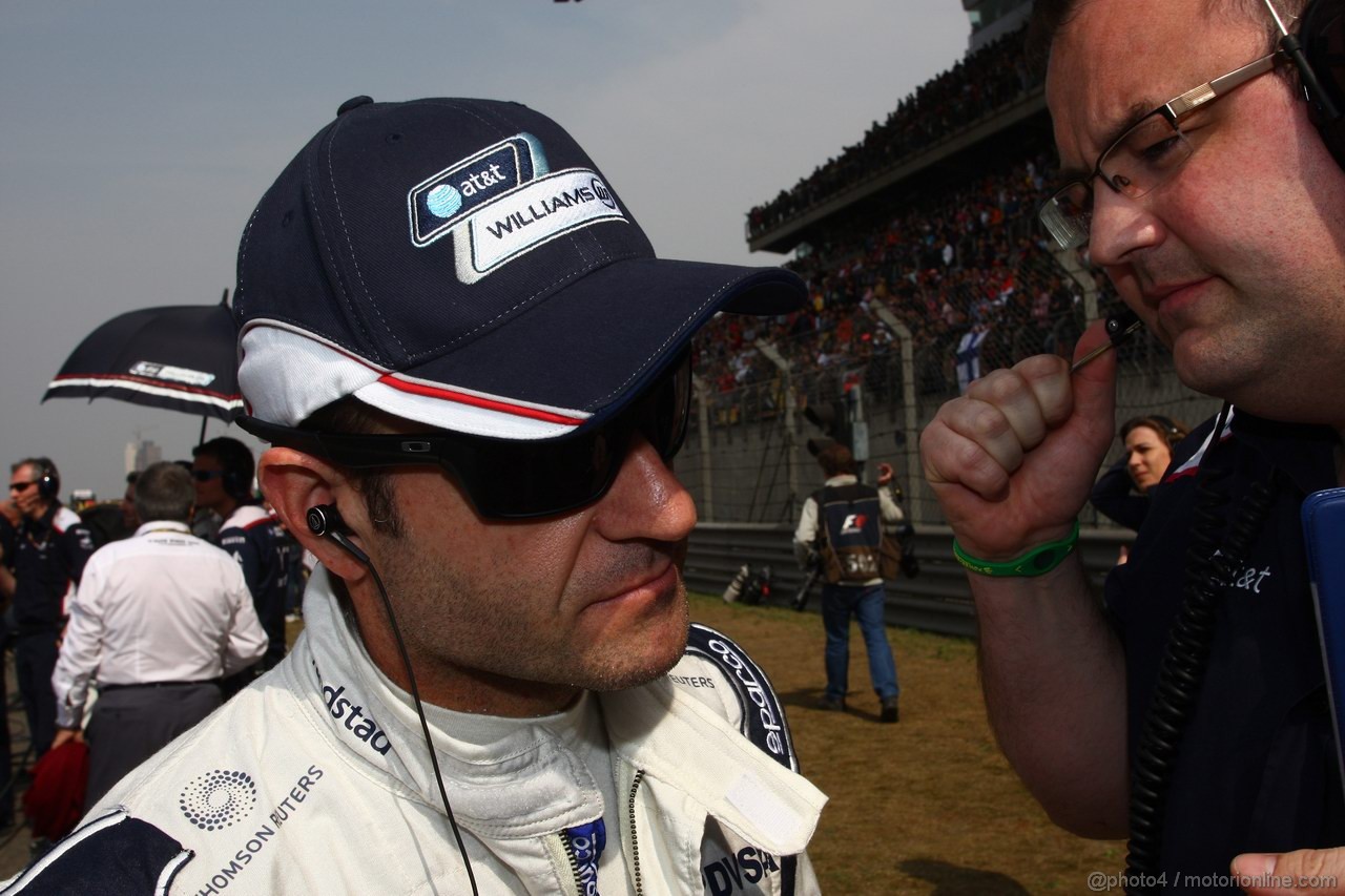 GP CINA, 17.04.2011- Gara, Rubens Barrichello (BRA), Williams FW33 