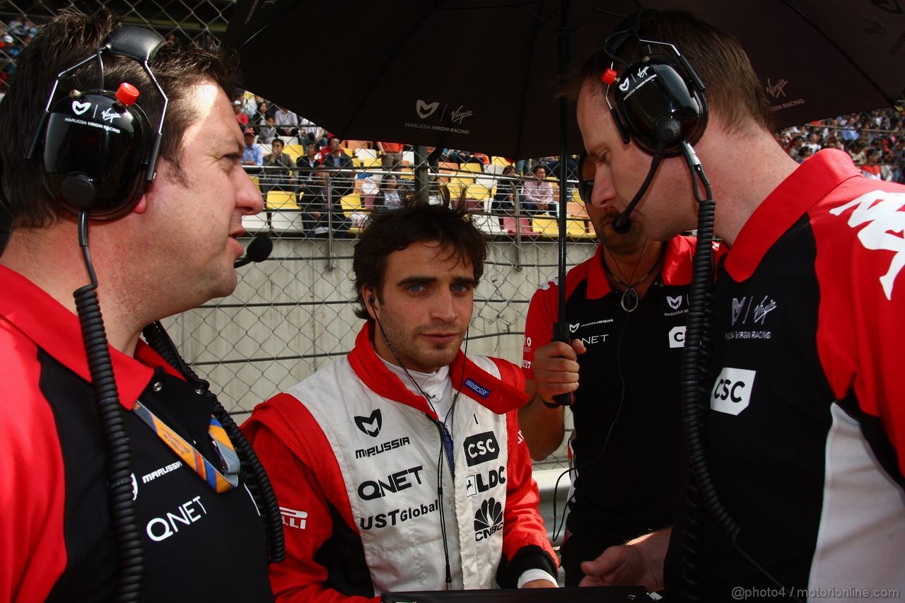GP CINA, 17.04.2011- Gara, Jerome D'Ambrosio (BEL), Marussia Virgin Racing VR-02