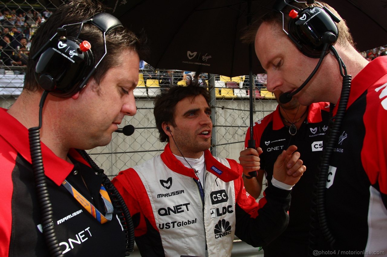 GP CINA, 17.04.2011- Gara, Jerome D'Ambrosio (BEL), Marussia Virgin Racing VR-02
