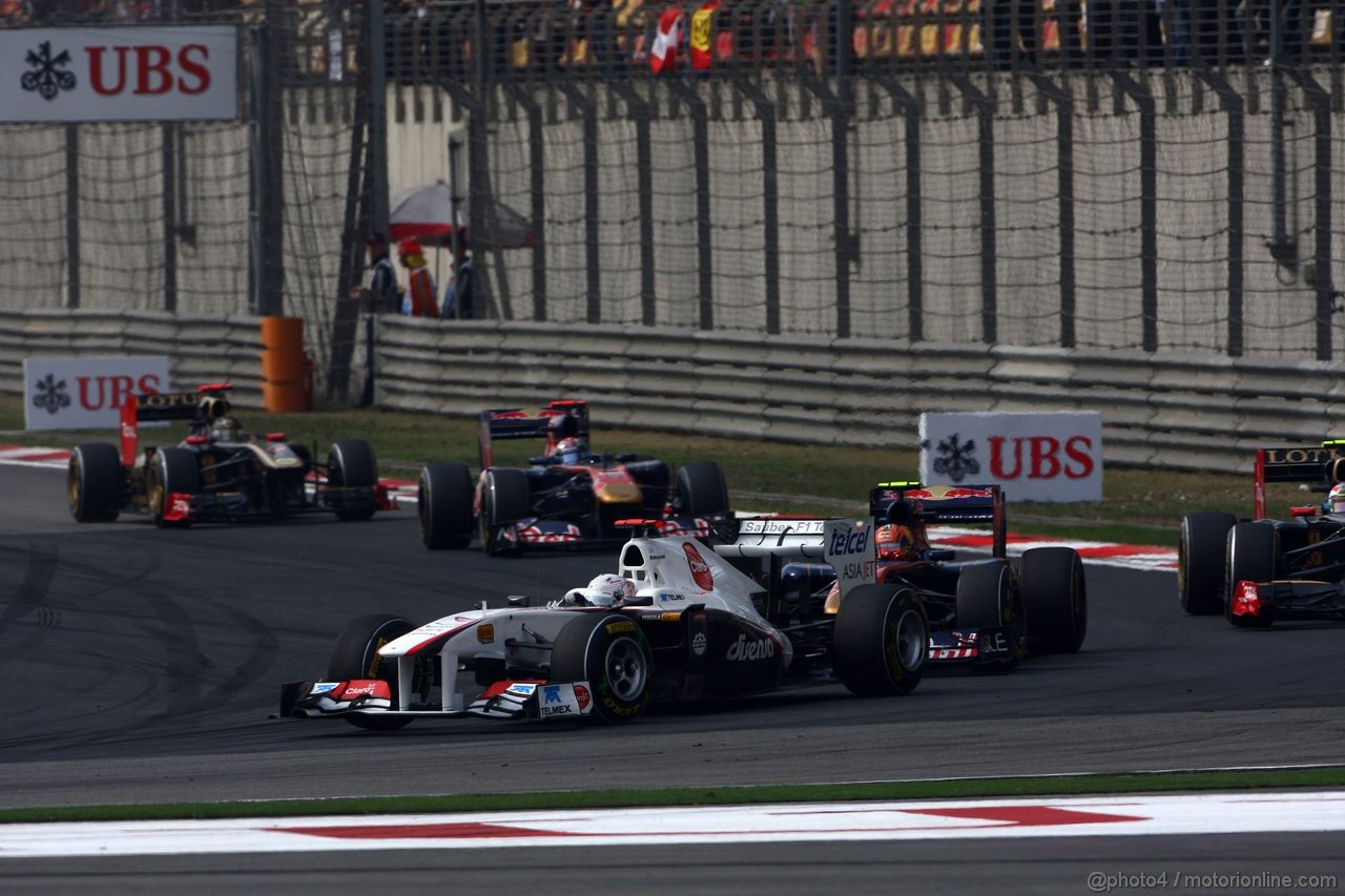 GP CINA, 17.04.2011- Gara, Kamui Kobayashi (JAP), Sauber F1 Team C30 