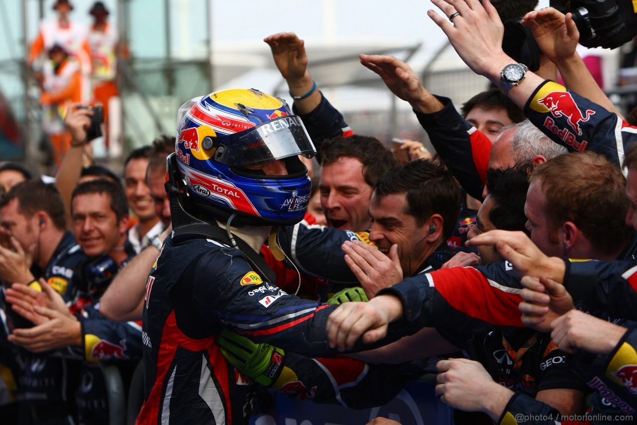 GP CINA, 17.04.2011- Gara, Mark Webber (AUS), Red Bull Racing, RB7 terzo