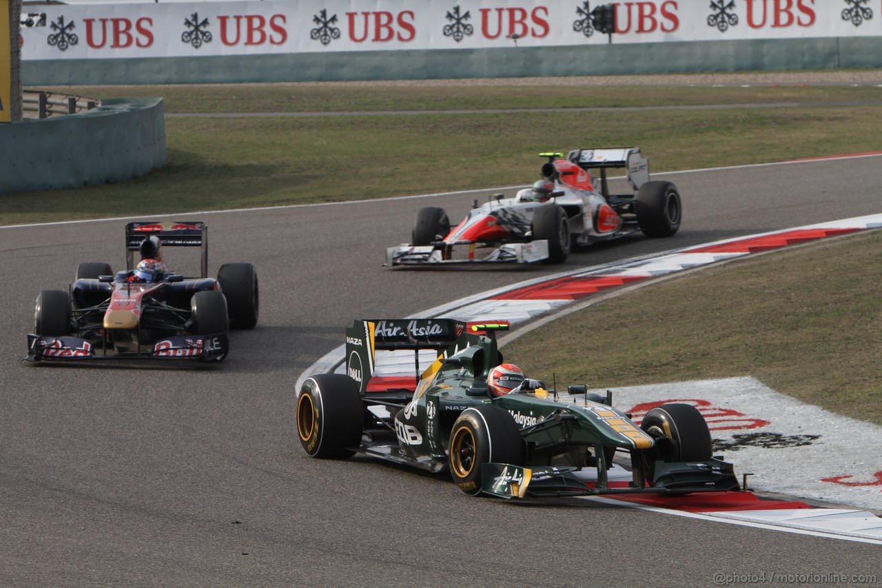 GP CINA, 17.04.2011- Gara, Jarno Trulli (ITA), Team Lotus, TL11 