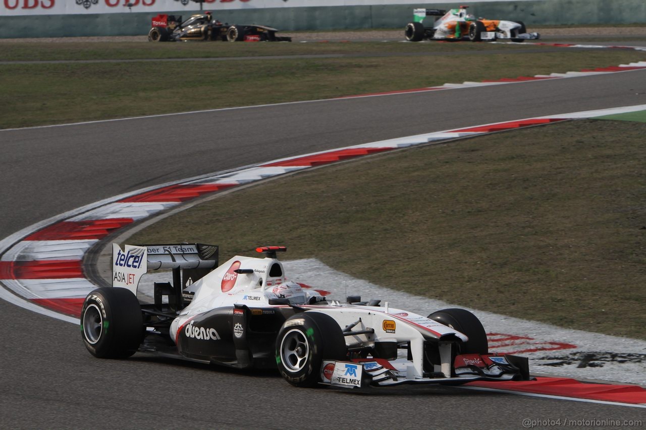 GP CINA, 17.04.2011- Gara, Kamui Kobayashi (JAP), Sauber F1 Team C30 