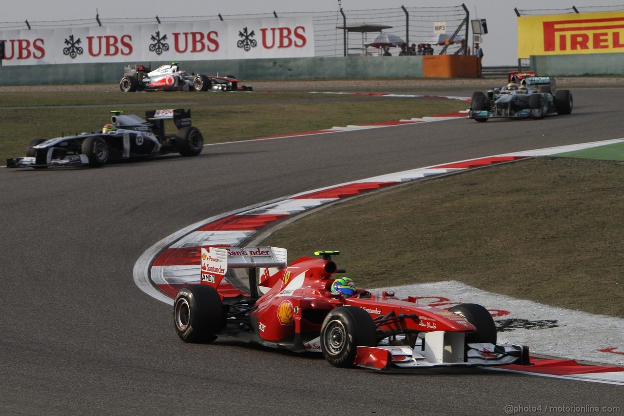 GP CINA, 17.04.2011- Gara, Felipe Massa (BRA), Ferrari, F-150 Italia 