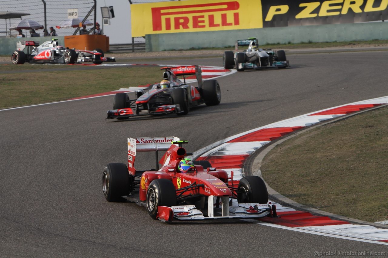 GP CINA, 17.04.2011- Gara, Felipe Massa (BRA), Ferrari, F-150 Italia 