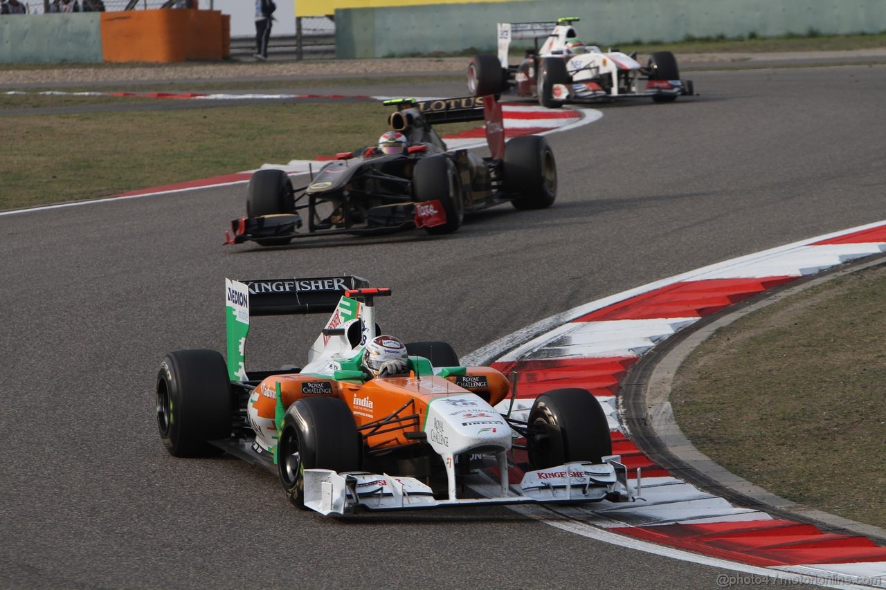 GP CINA, 17.04.2011- Gara, Adrian Sutil (GER), Force India F1 Team, VJM04 