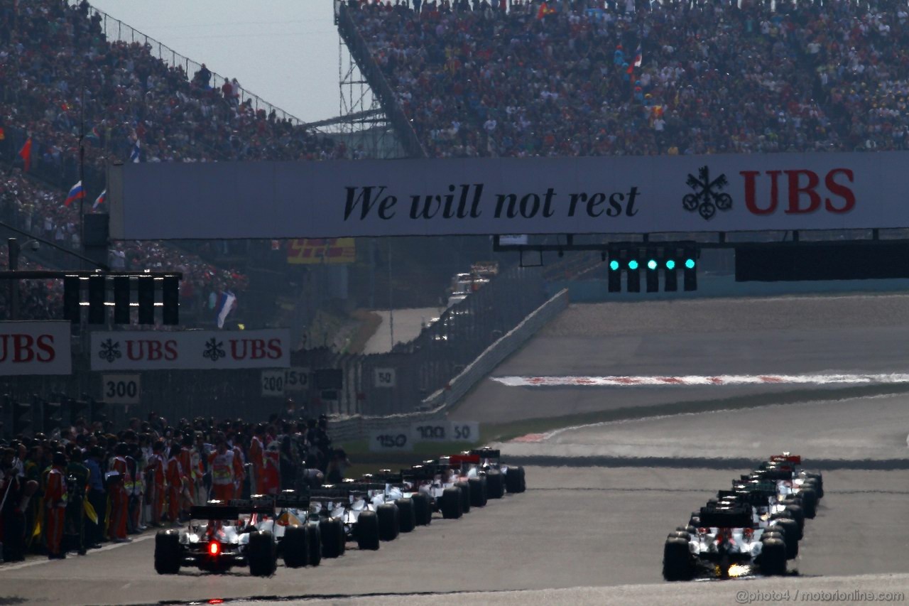 GP CINA, 17.04.2011- Gara, grid