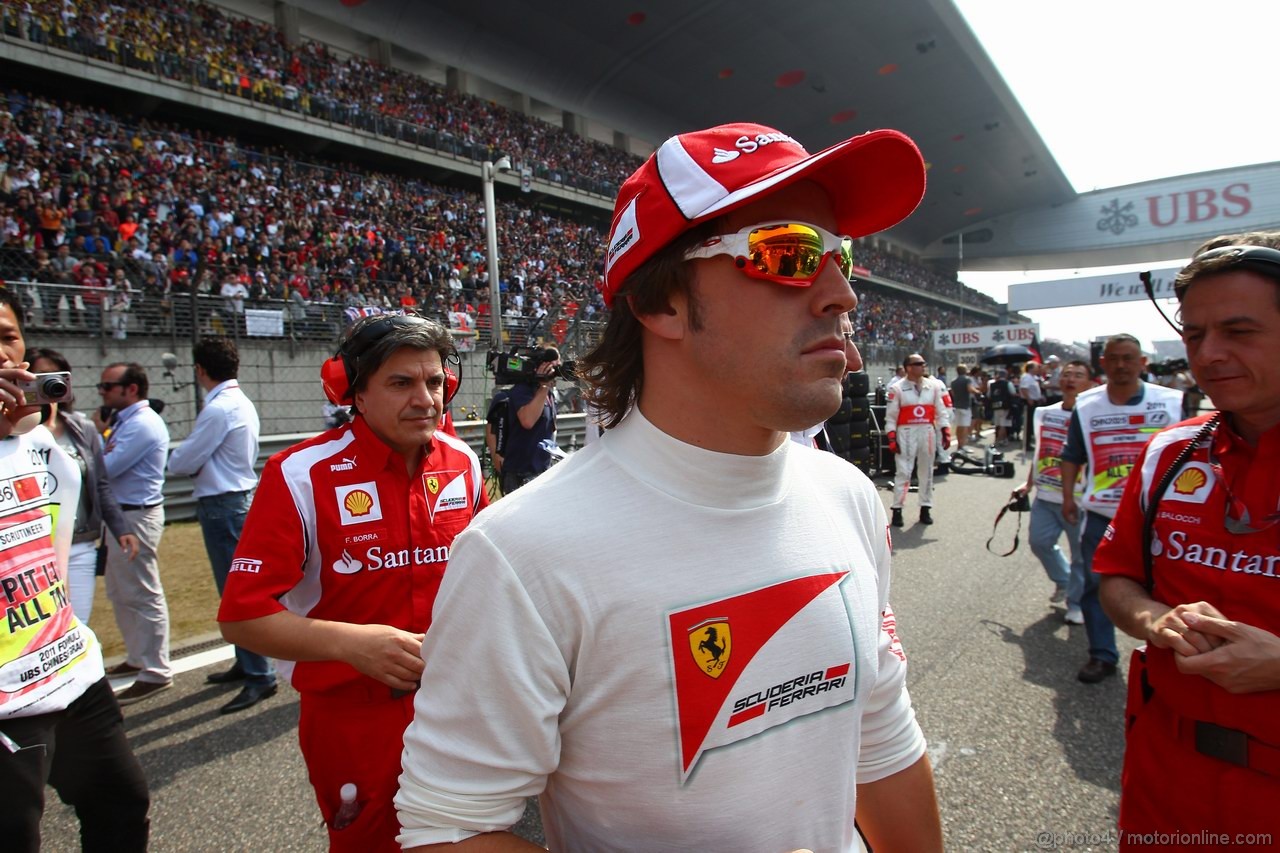 GP CINA, 17.04.2011- Gara, Fernando Alonso (ESP), Ferrari, F-150 Italia 