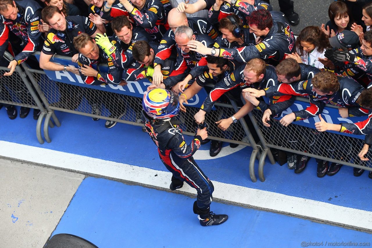 GP CINA, 17.04.2011- Gara, Mark Webber (AUS), Red Bull Racing, RB7 terzo 