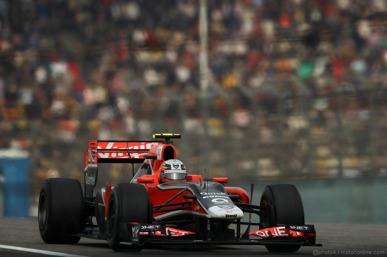 GP CINA, 17.04.2011- Gara, Jerome D'Ambrosio (BEL), Marussia Virgin Racing VR-02 