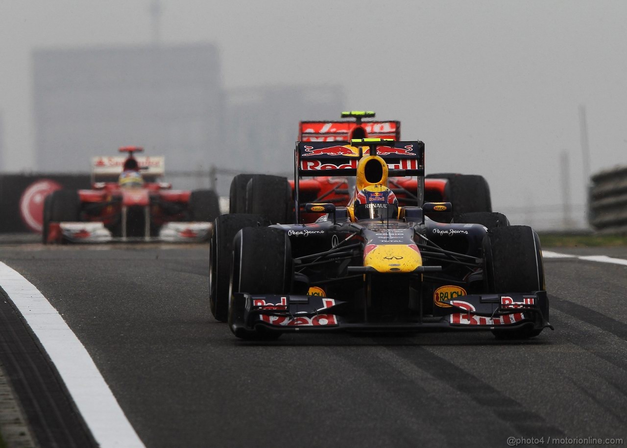 GP CINA, 17.04.2011- Gara, Mark Webber (AUS), Red Bull Racing, RB7 