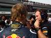 GP CINA, 17.04.2011- Gara, Sebastian Vettel (GER), Red Bull Racing, RB7 e Christian Horner (GBR), Red Bull Racing, Sporting Director