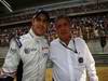 GP CINA, 17.04.2011- Gara, Pastor Maldonado (VEN), Williams FW33 e Enzo Spano (VEN), FIA Steward