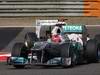 GP CINA, 17.04.2011- Gara, Michael Schumacher (GER), Mercedes GP Petronas F1 Team, MGP W02 davanti a Kamui Kobayashi (JAP), Sauber F1 Team C30