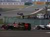 GP CINA, 17.04.2011- Gara, Jaime Alguersuari (SPA), Scuderia Toro Rosso, STR6 e Vitaly Petrov (RUS), Lotus Renault GP, R31
