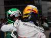 GP CINA, 17.04.2011- Gara, Lewis Hamilton (GBR), McLaren Mercedes, MP4-26 vincitore e Heikki Kovalainen (FIN), Team Lotus, TL11