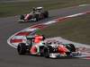 GP CINA, 17.04.2011- Gara, Narain Karthikeyan (IND), Hispania Racing F1 Team, HRT Vitantonio Liuzzi (ITA), Hispania Racing F1 Team, HRT Vitantonio Liuzzi (ITA), Hispania Racing F1 Team, HRT