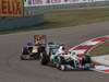 GP CINA, 17.04.2011- Gara, Michael Schumacher (GER), Mercedes GP Petronas F1 Team, MGP W02 davanti a Mark Webber (AUS), Red Bull Racing, RB7